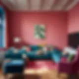 Colorful Living Room Inspiration Colorful living room inspiration with creative paint ideas