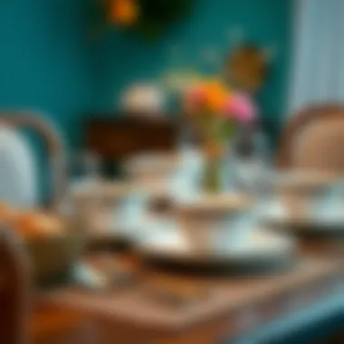 Elegant tableware set for special occasions