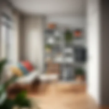 Creative storage solutions in a modern home