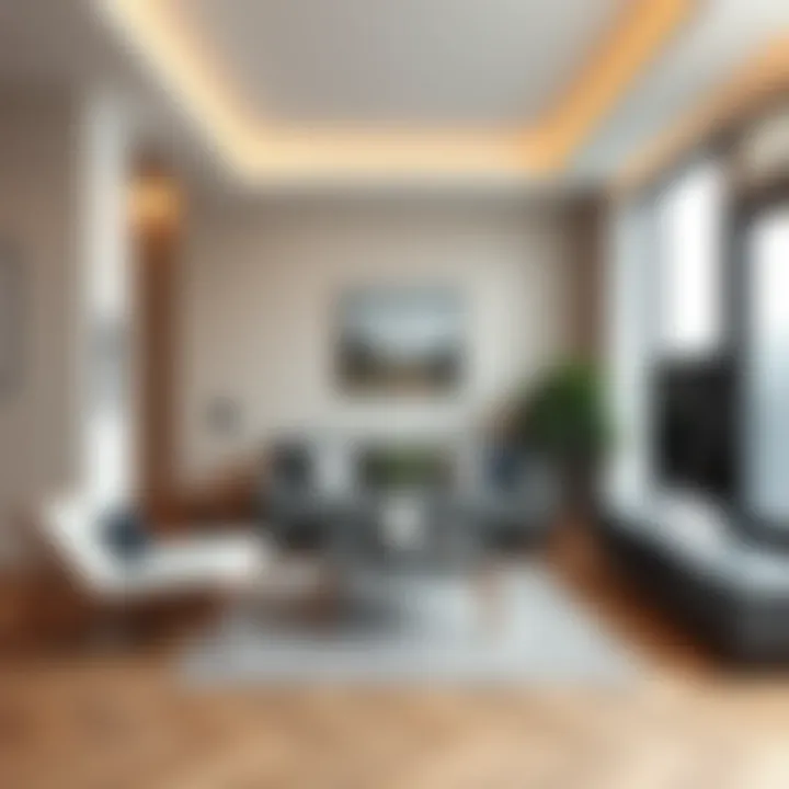 Stylish living area featuring minimalistic decor