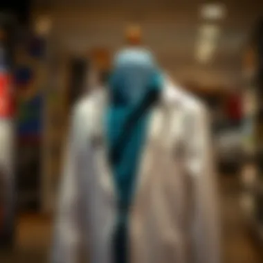 Stylish and unique doctor costume displayed on a mannequin