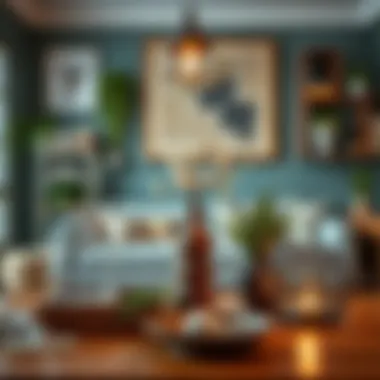 Creative home decor items showcasing artistic designs