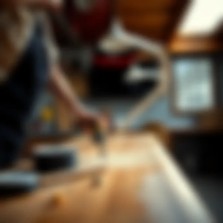 Demonstrating proper methods for various surfaces