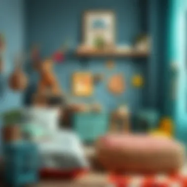 Sustainable DIY materials in a children's room