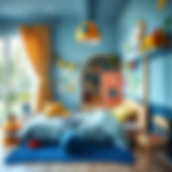 Colorful children's room with thematic decor