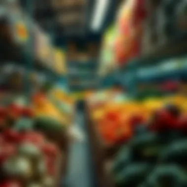 Fresh produce stored in optimal conditions