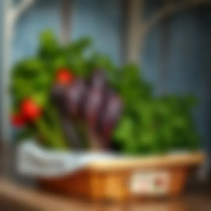 Herbs stored in a cool environment