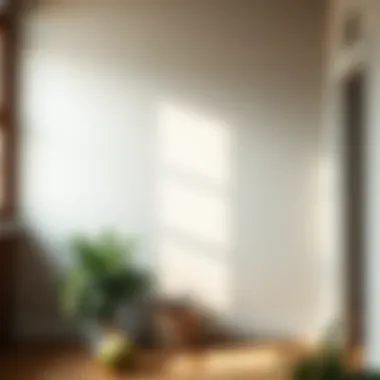 Freshly painted wall free of mold