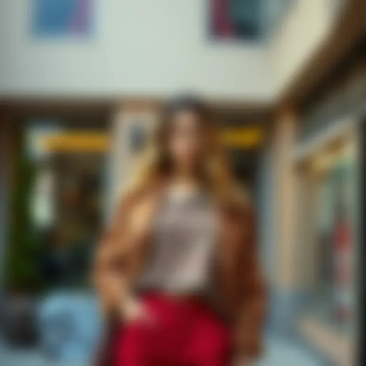 Fashionable outfits reflecting personal style