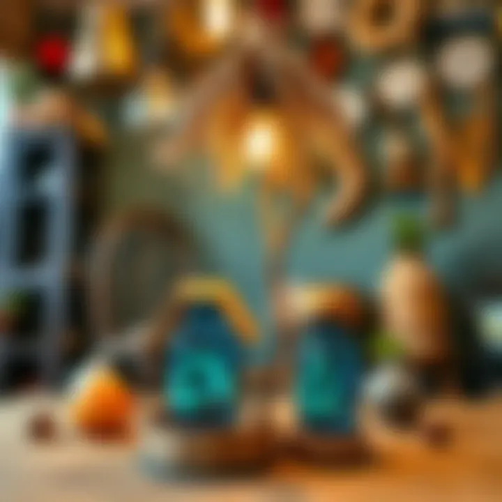 Creative upcycling project using recycled materials