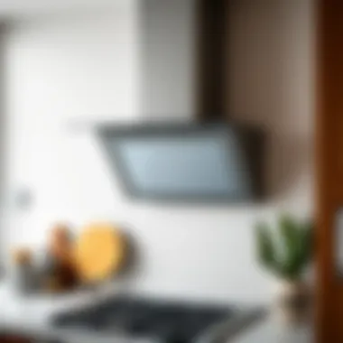 Safety guidelines for extractor hood installation above cooktop