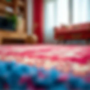 A beautifully cleaned carpet showcasing its vibrant colors.