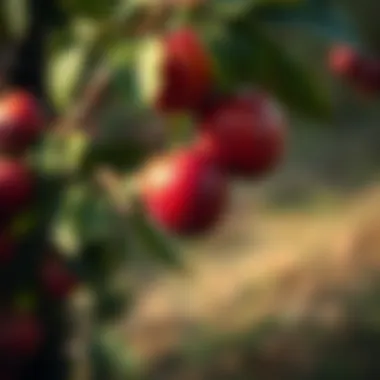 Harvesting ripe plums from the orchard