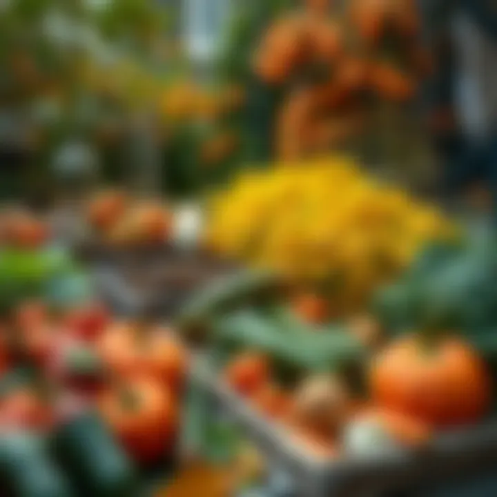 Home garden showcasing fall vegetables thriving