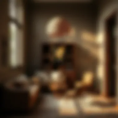 Artistic representation of the psychological impact of brown color