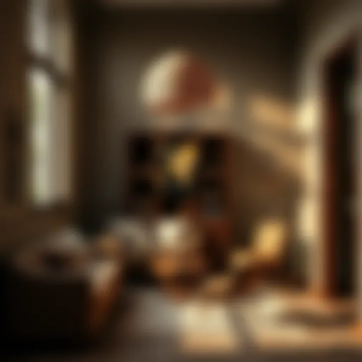 Artistic representation of the psychological impact of brown color