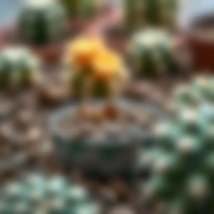 Close-up of soil mix ideal for growing cacti