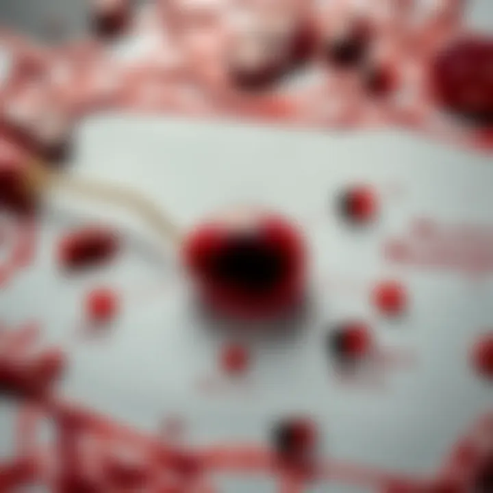 A diagram illustrating the composition of blood