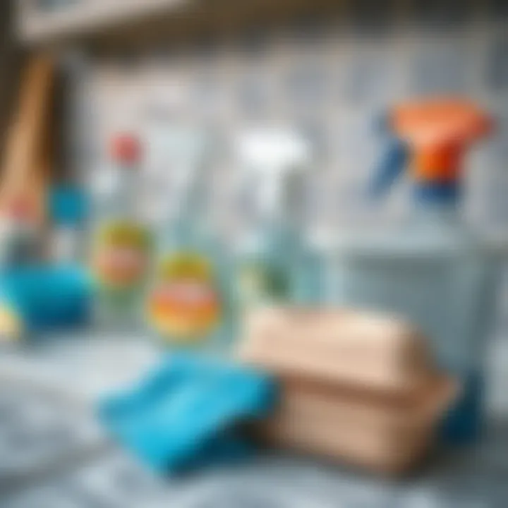 Essential cleaning supplies for grout maintenance