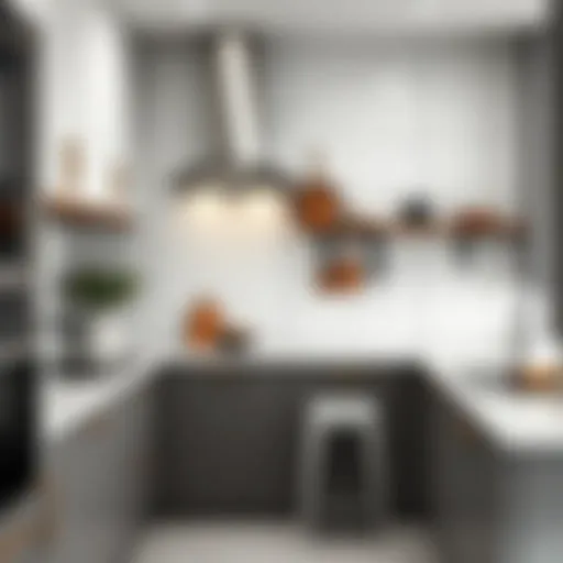 Clean and shining grout lines in a modern kitchen