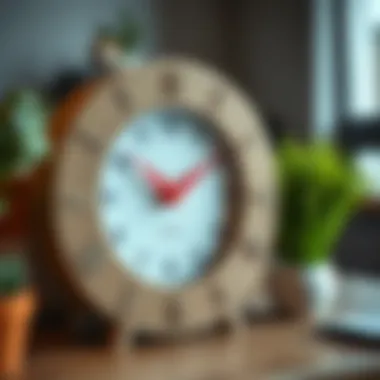 Creative design ideas for cardboard clocks