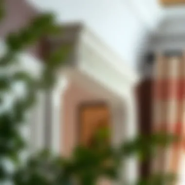 Beautifully painted cornice highlighting intricate designs