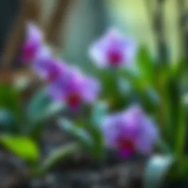 Healthy orchids thriving in Koçtaş soil