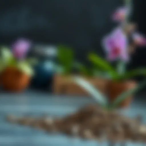 Nutrient-rich orchid soil composition