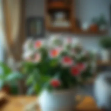 Kokino in Home Decoration Decorative arrangement of Kokino flowers in home decor