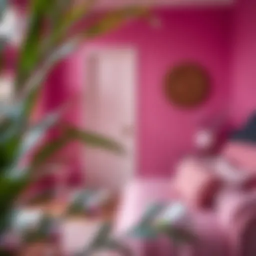 Deep pink color palette