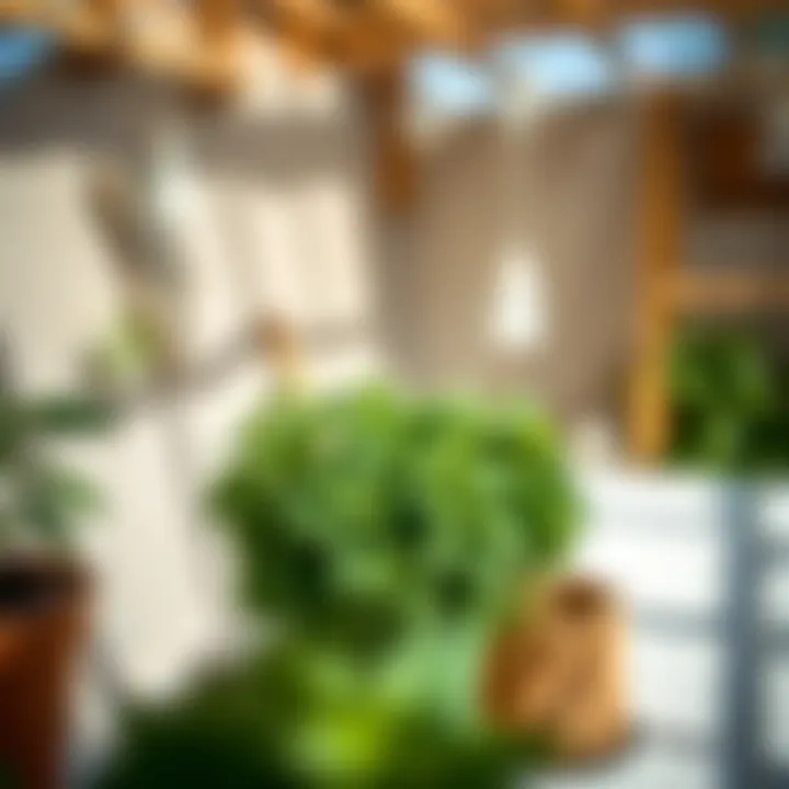 A sunny spot for drying mint leaves