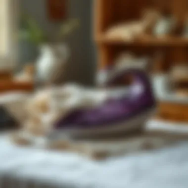 Ironing linen fabric with care to maintain its quality