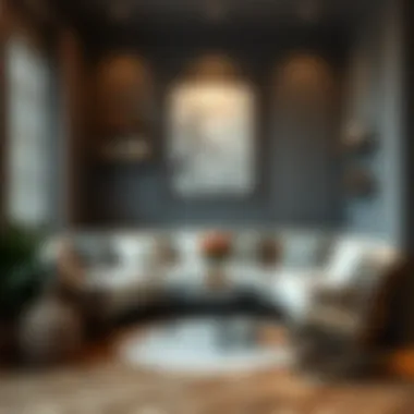 Cozy reading nook with plush seating