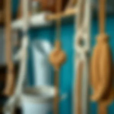 Selection of high-quality materials and ropes for macrame