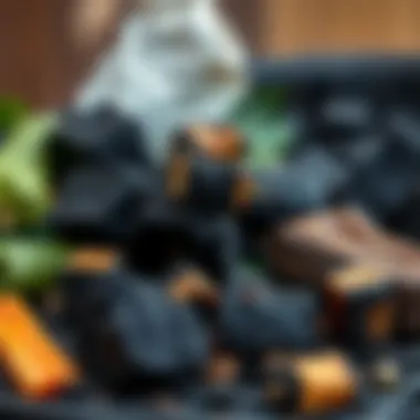 Variety of charcoal options for grilling
