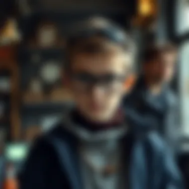 A representation of modern young inventors inspired by historical figures