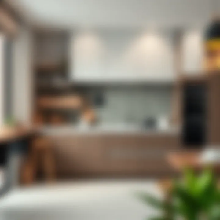 Stylish kitchen featuring innovative storage solutions