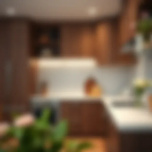 Elegant kitchen cabinet transformation with modern materials