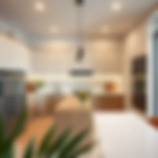 Elegant kitchen design showcasing modern aesthetics