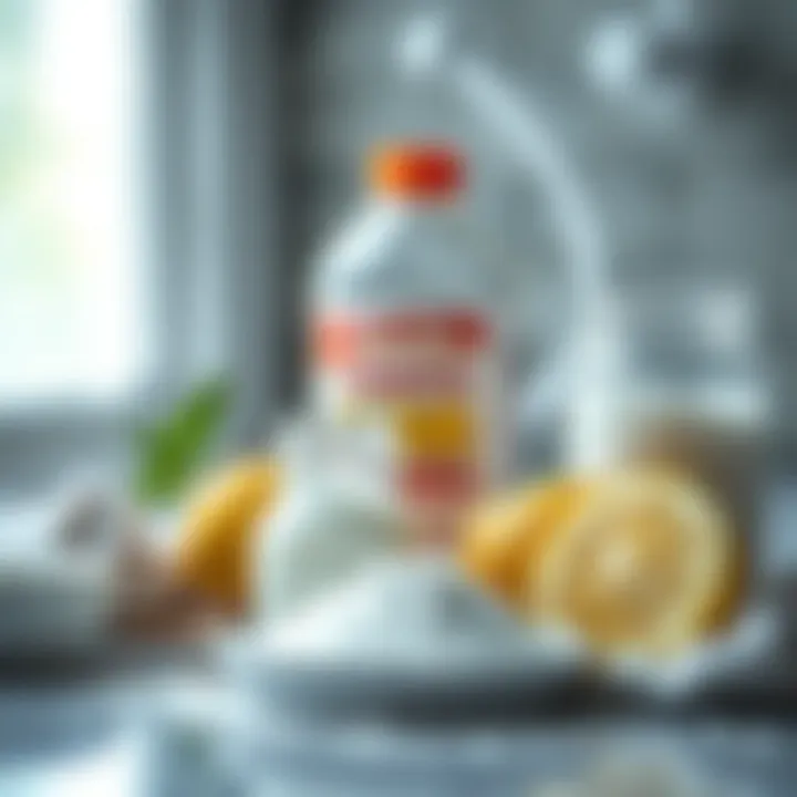 A collection of natural whitening agents like lemon and baking soda