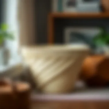 Modern geometric basket with a sleek design, perfect for contemporary spaces