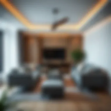 Cozy living room setup with essential furniture