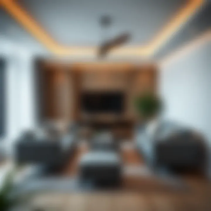 Cozy living room setup with essential furniture