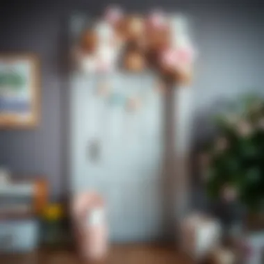 A beautiful handmade door decoration for newborn celebration