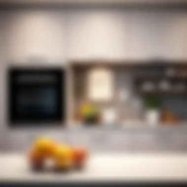 Sleek built-in oven design enhancing modern kitchen aesthetics