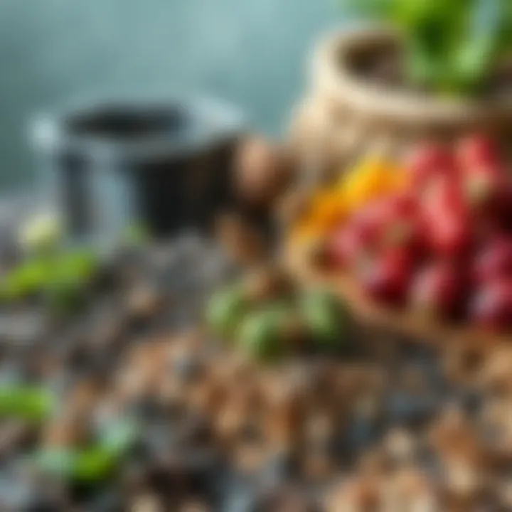 An array of seeds suitable for planting in October.