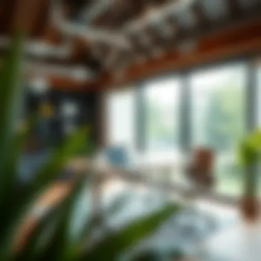 Creative office decor using unique materials