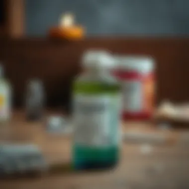 A bottle of solvent used for thinning oil paint