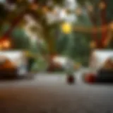 Tranquil campsite nestled in lush nature