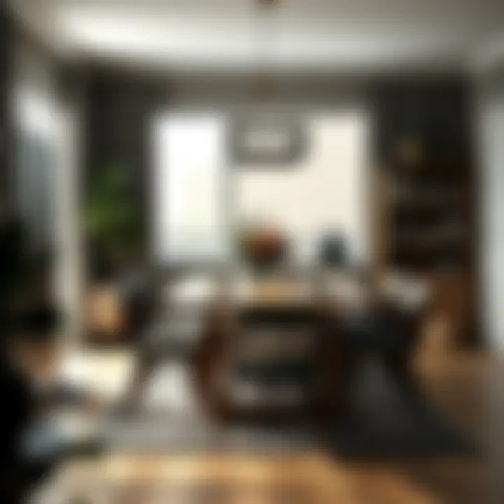 Cozy dining area featuring a twelve-seat table